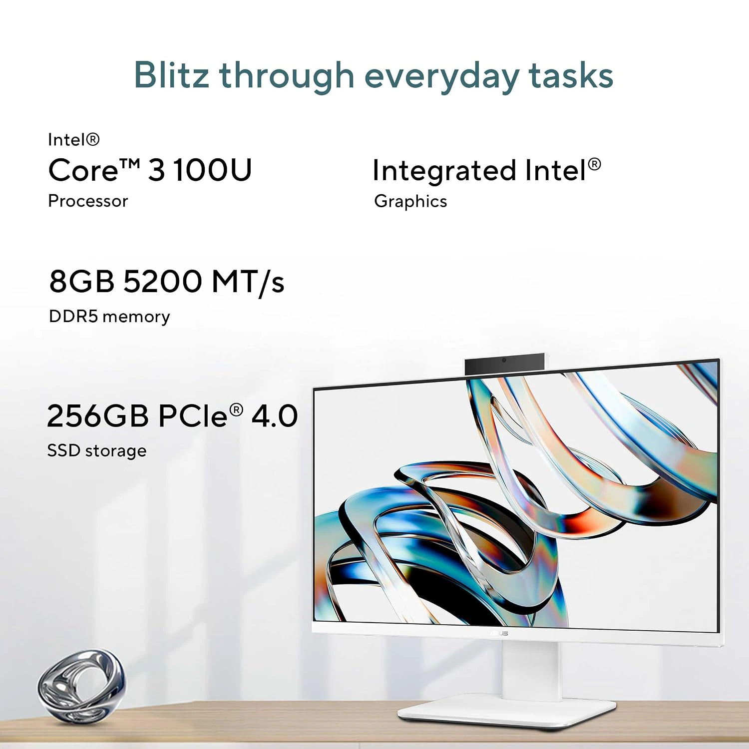 ASUS V440 (2026),i3-14th Gen,with Wireless Keyboard & Mouse,All in One PC view 5