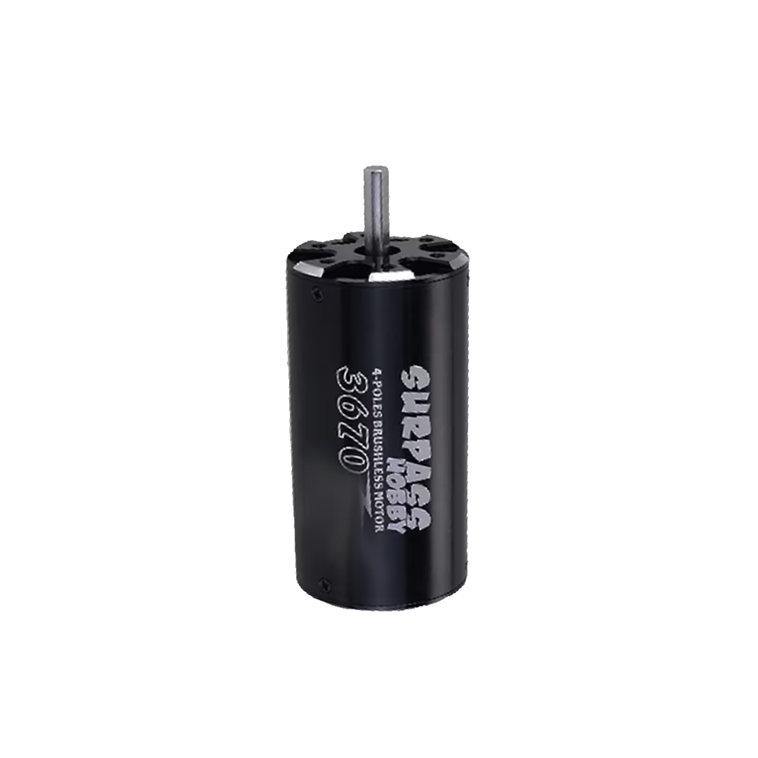 Rocket 3670 brushless rc boat motor 4POLE ¢5.0mm Black (1850 KV)