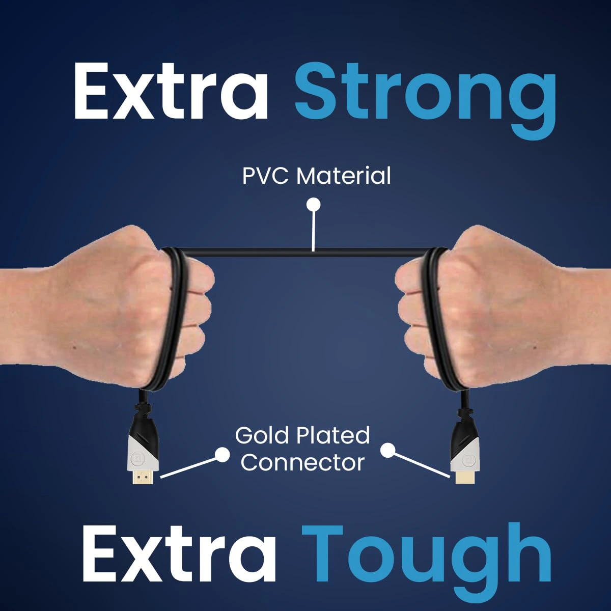 Portronics Konnect Sync 4K@60Hz HDMI to HDMI Cable, 3M Length view 4