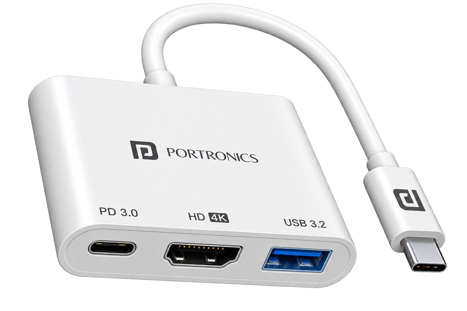 Portronics C-Konnect Type C to HDMI Adapter (3-in-1)