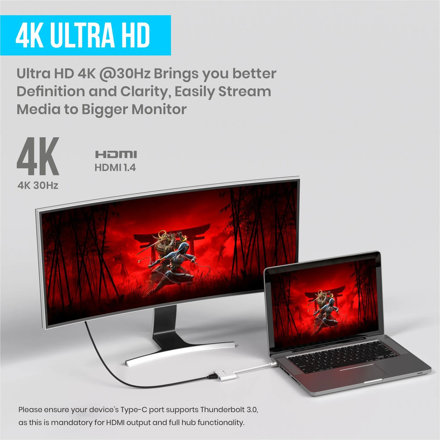 Portronics C-Konnect Type C to HDMI Adapter (3-in-1) view 5