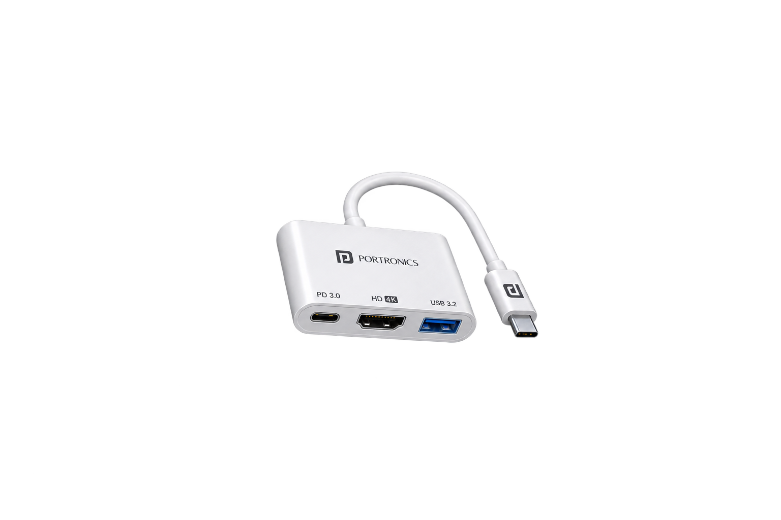 Portronics C-Konnect Type C to HDMI Adapter (3-in-1)