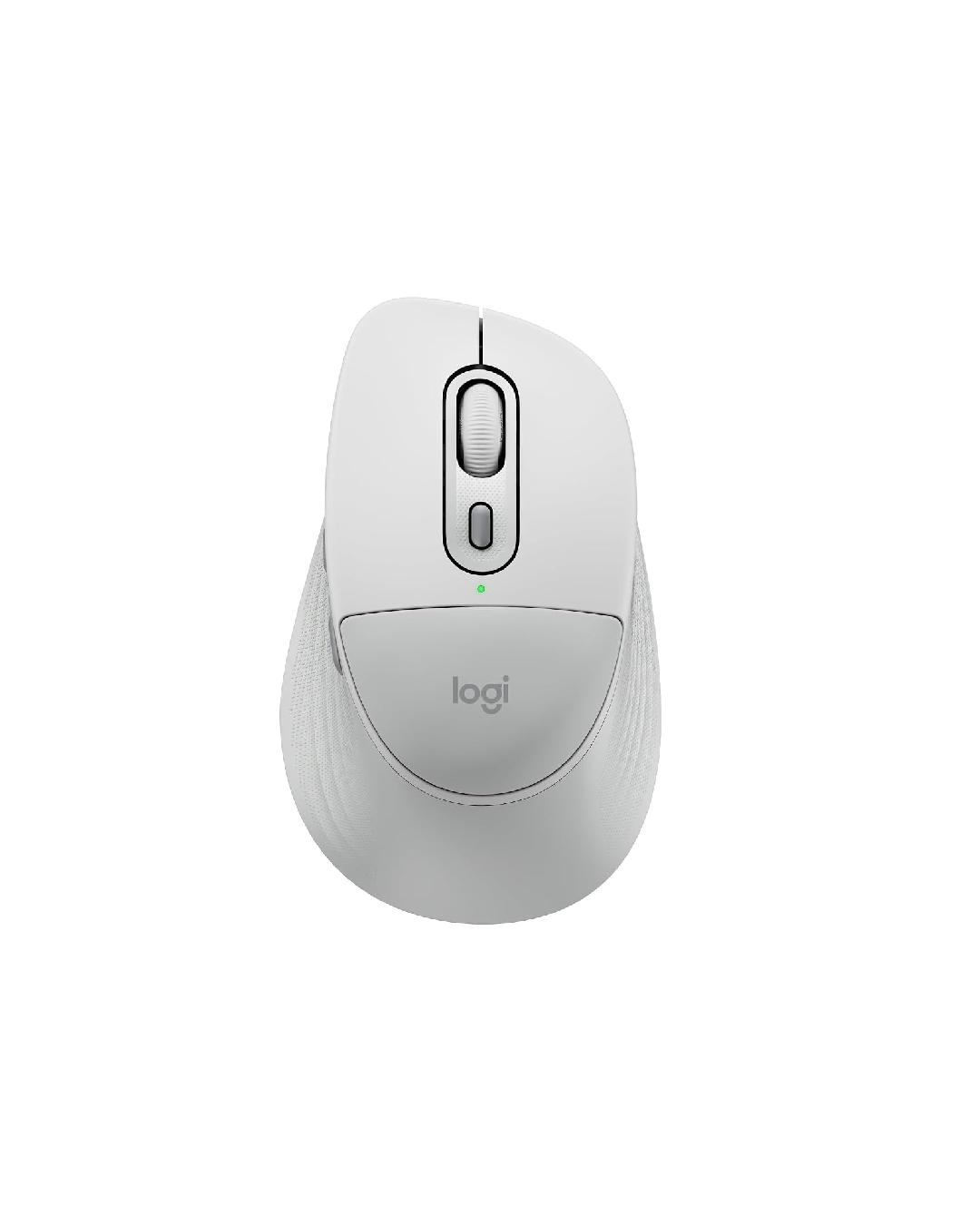 Logitech Signature M840L Ergonomic Optical Mouse (Bluetooth, 2.4GHz Wireless, Off White)