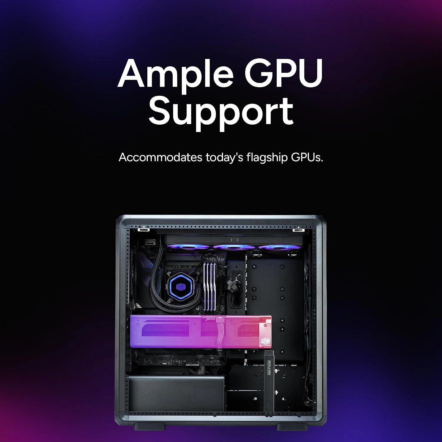 Cooler Master Masterframe 600 Black Case | Freeform 2.0 Modular Platform ATX Mid-Tower Case | view 4