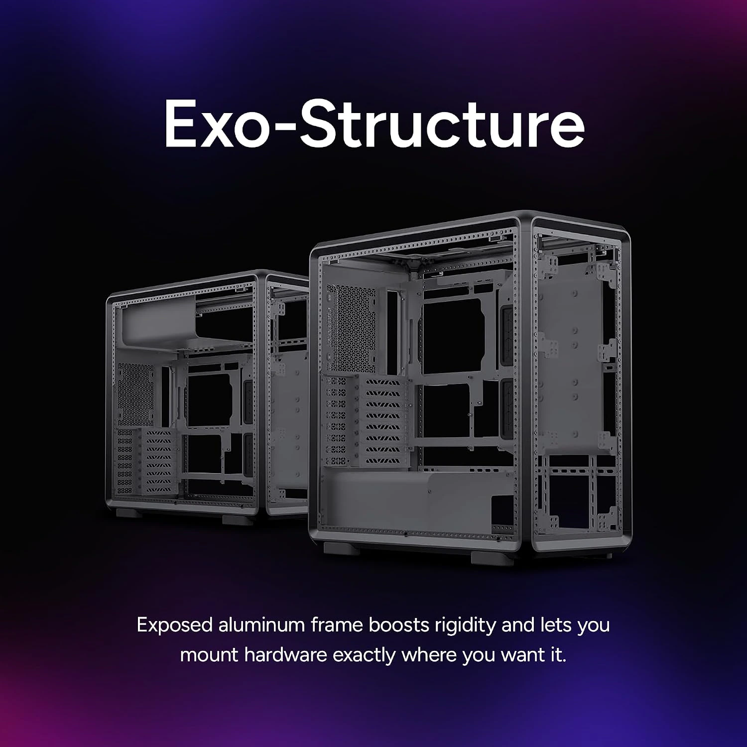 Cooler Master Masterframe 600 Black Case | Freeform 2.0 Modular Platform ATX Mid-Tower Case | view 5