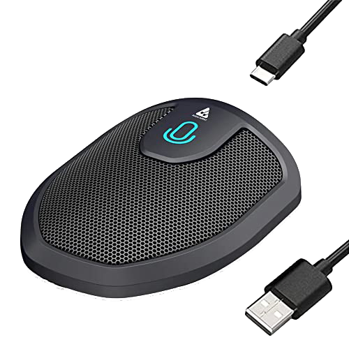Audio Array USB Plug & Play Conference Microphone | Omni Directional Pickup Upto 3M | Mic Mute Button |