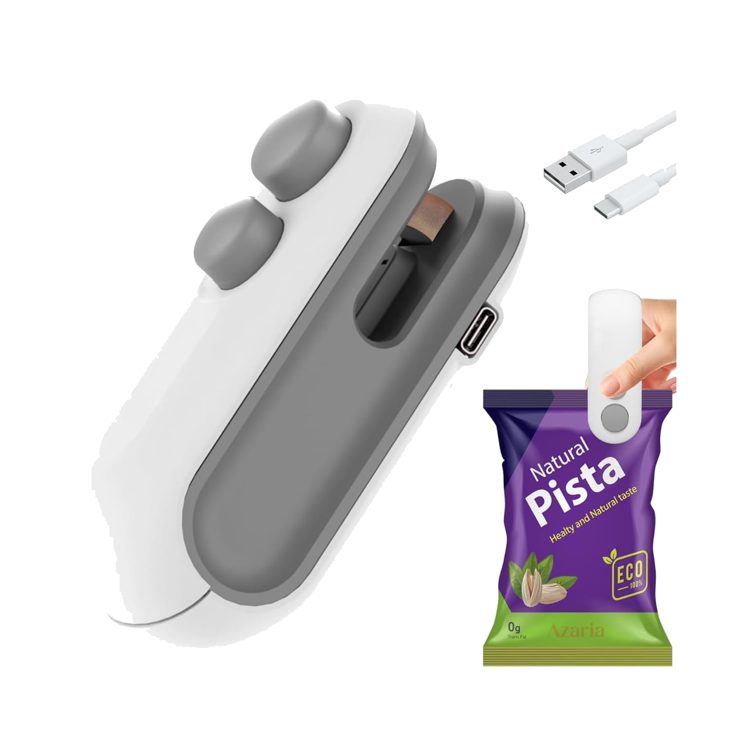 Azaria Portable Mini Sealing Machine, Handheld Packet Sealer, portable sealing machine