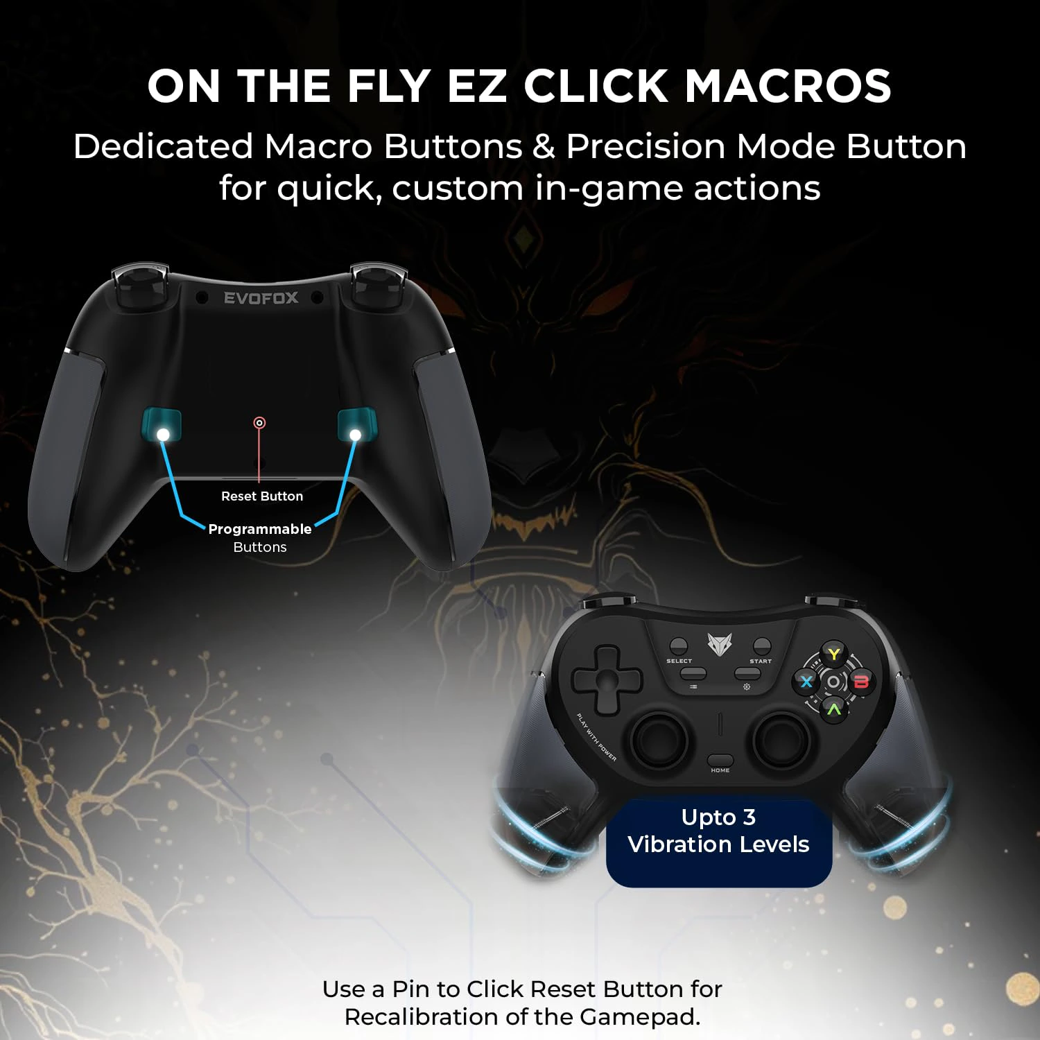 EvoFox One S V2 Universal 3-Mode Wireless Gaming Controller view 2