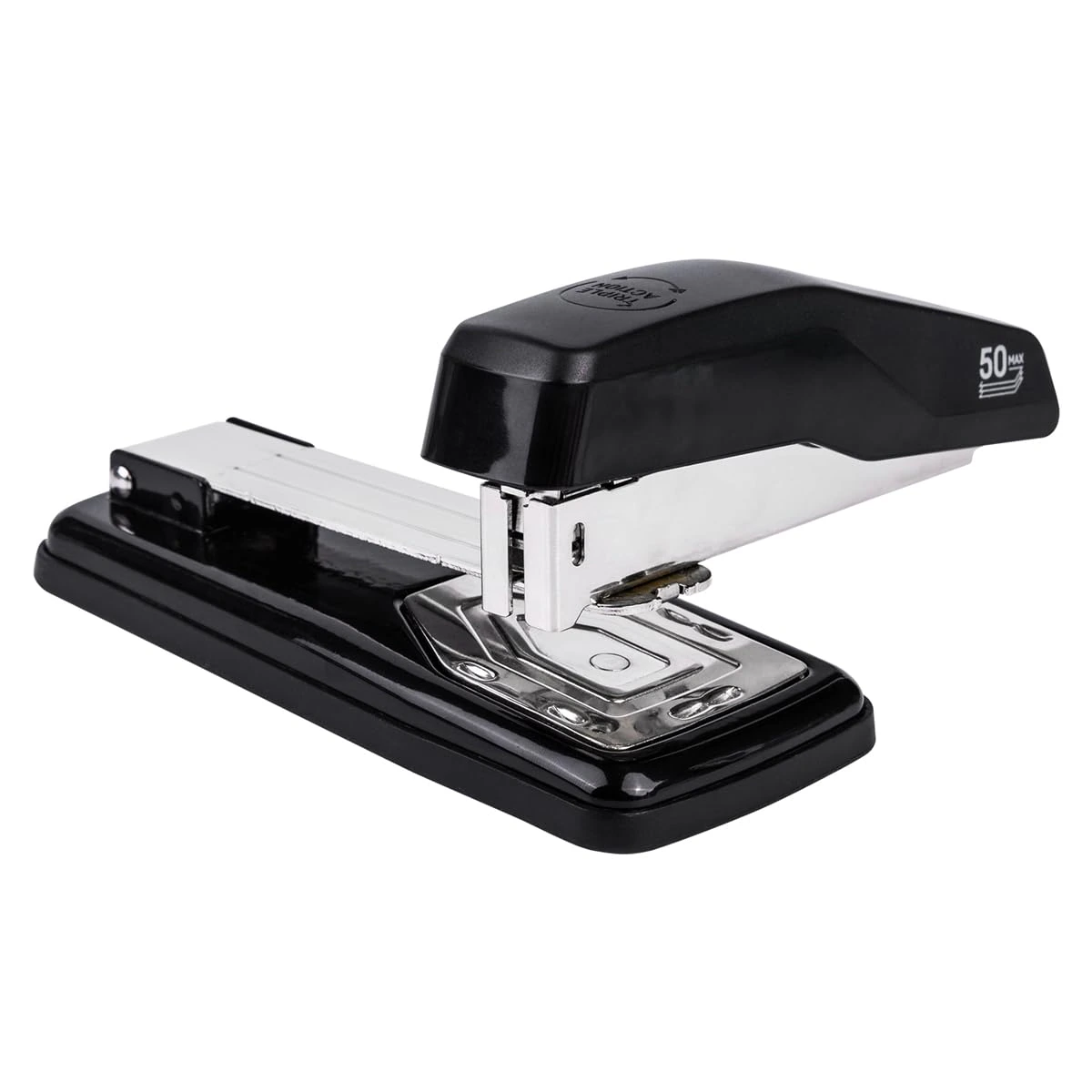Deli E0414S Rotary Stapler | 90° Rotating Mechanism & 50 Sheets Capacity, Multicolor(Pack of 1) view 2