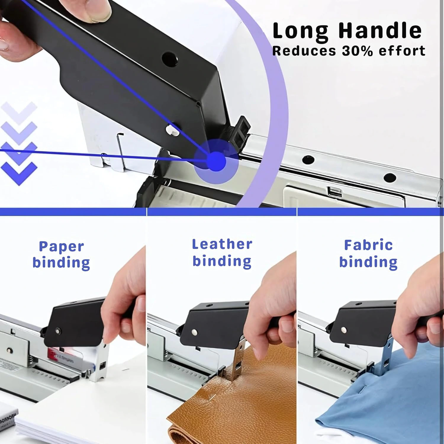  Big Stapler for Book Binding with 4000 6-13mm Staple Pins view 3