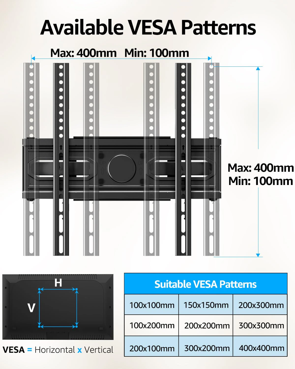 TV Wall Mount Full Motion for 26-65" Flat Curved TVs view 3
