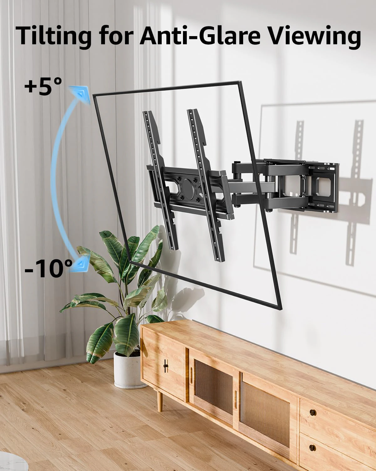 TV Wall Mount Full Motion for 26-65" Flat Curved TVs view 7