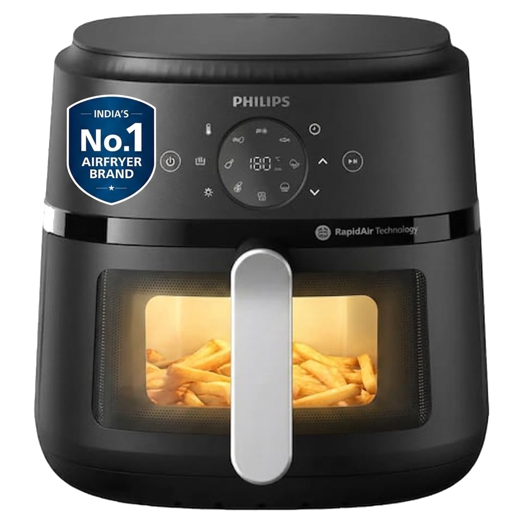 PHILIPS Air Fryer NA231/00 with touch panel, 6.2 Litre
