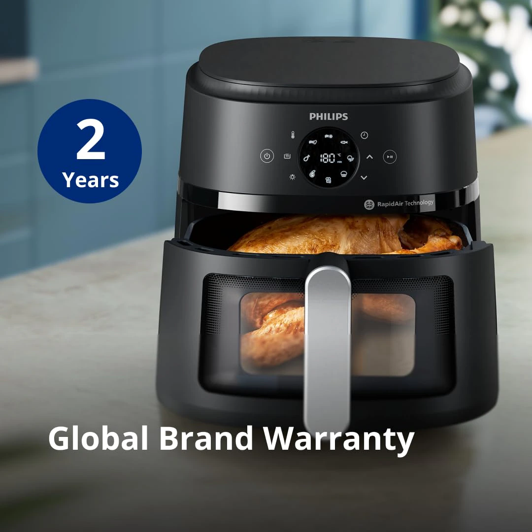 PHILIPS Air Fryer NA231/00 with touch panel, 6.2 Litre view 2