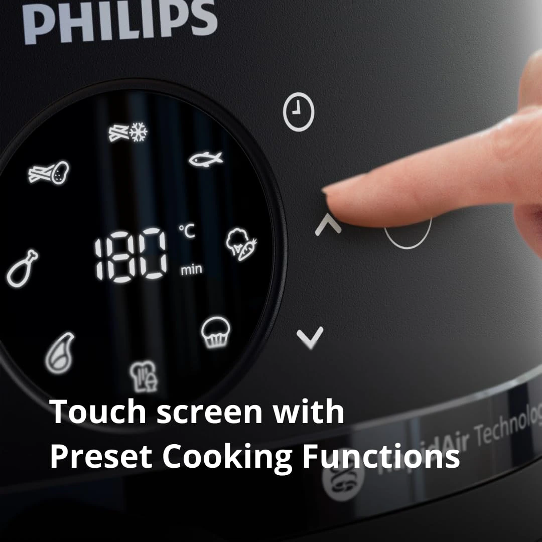 PHILIPS Air Fryer NA231/00 with touch panel, 6.2 Litre view 5