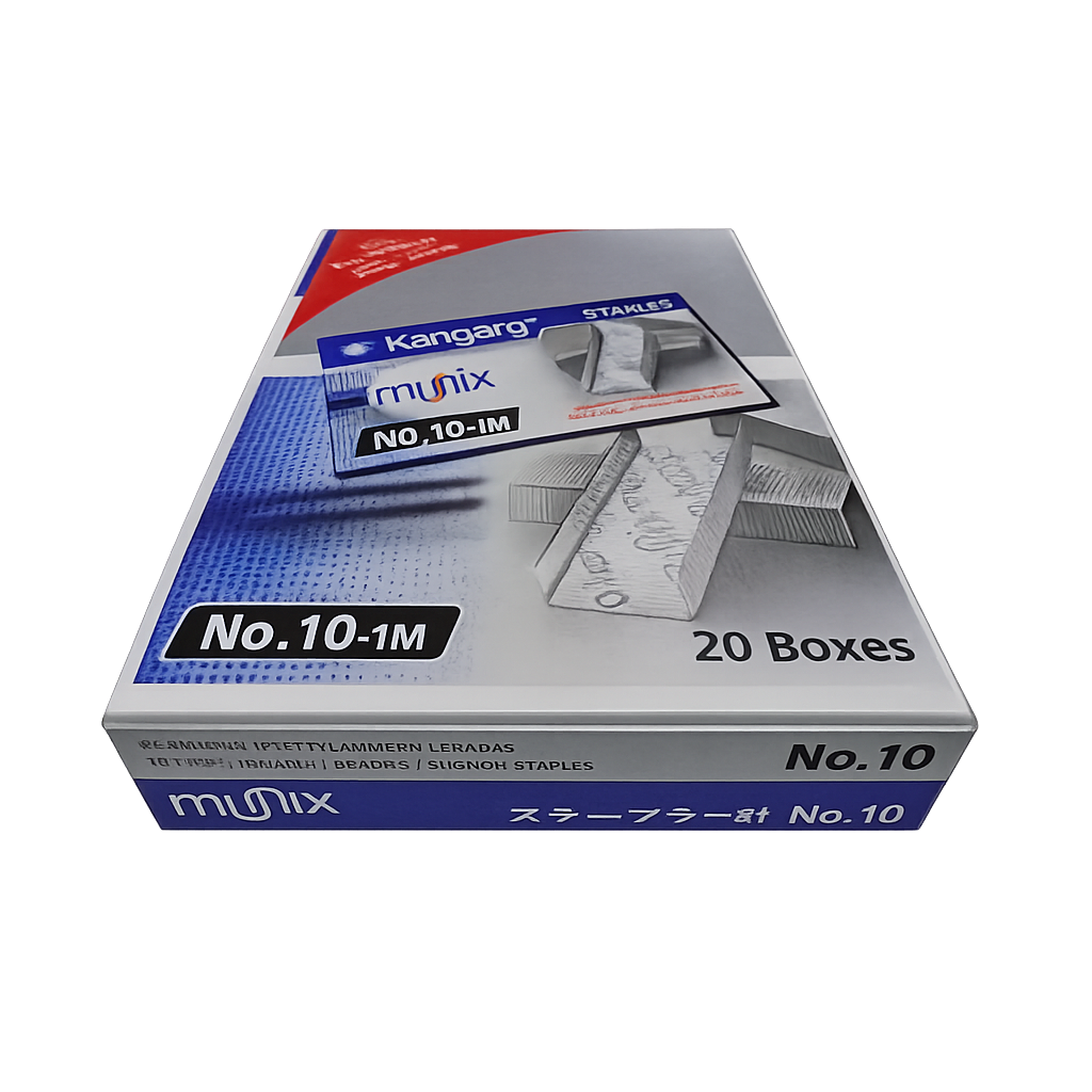 Kangaro Desk Essentials NO. 10-1M Heavy Duty Steel Wire Staple Pins view 2