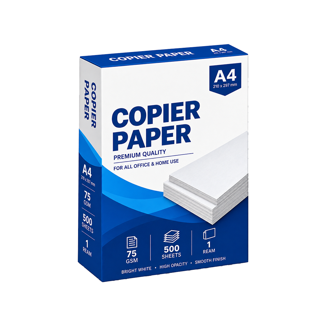 Copier Paper - A4, 500 Sheets, 75 GSM, Ream 1