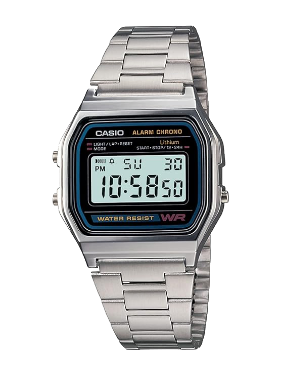 Casio Vintage A-158WA-1Q Digital Grey Dial
