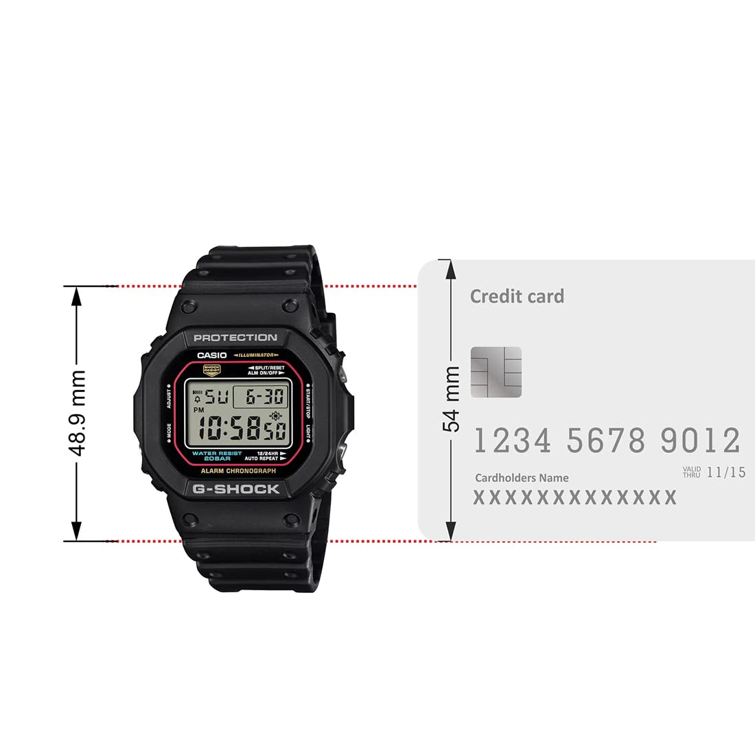 Casio G-Shock DW-5600RL-1DR Digital Black Dial Men (G1683) view 4