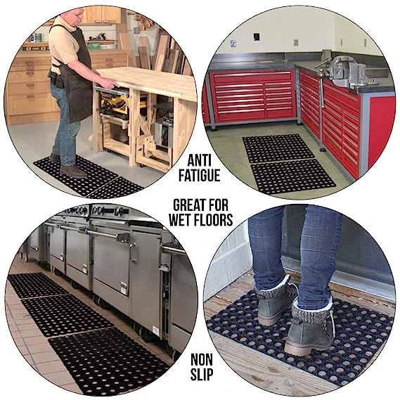 Goodpecker PVC Antislip Rubber Hollow Mat Traps Mud/Dirt for Entrance Home Office Outdoor view 3