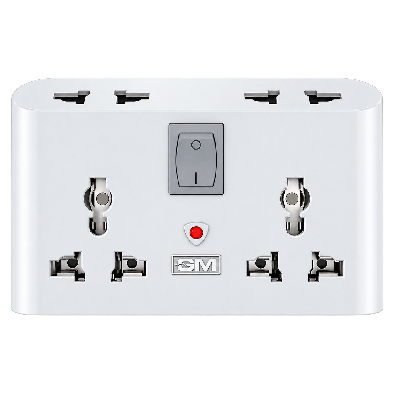 GM 3019 3 Pin Universal Multi Plug Travel Adaptor