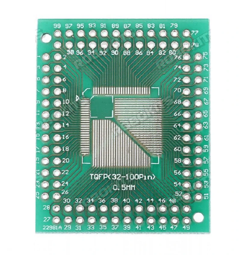 TQFP32/44/64/80/100 to DIP PCB Board Converter Adapter-1Pcs. view 5