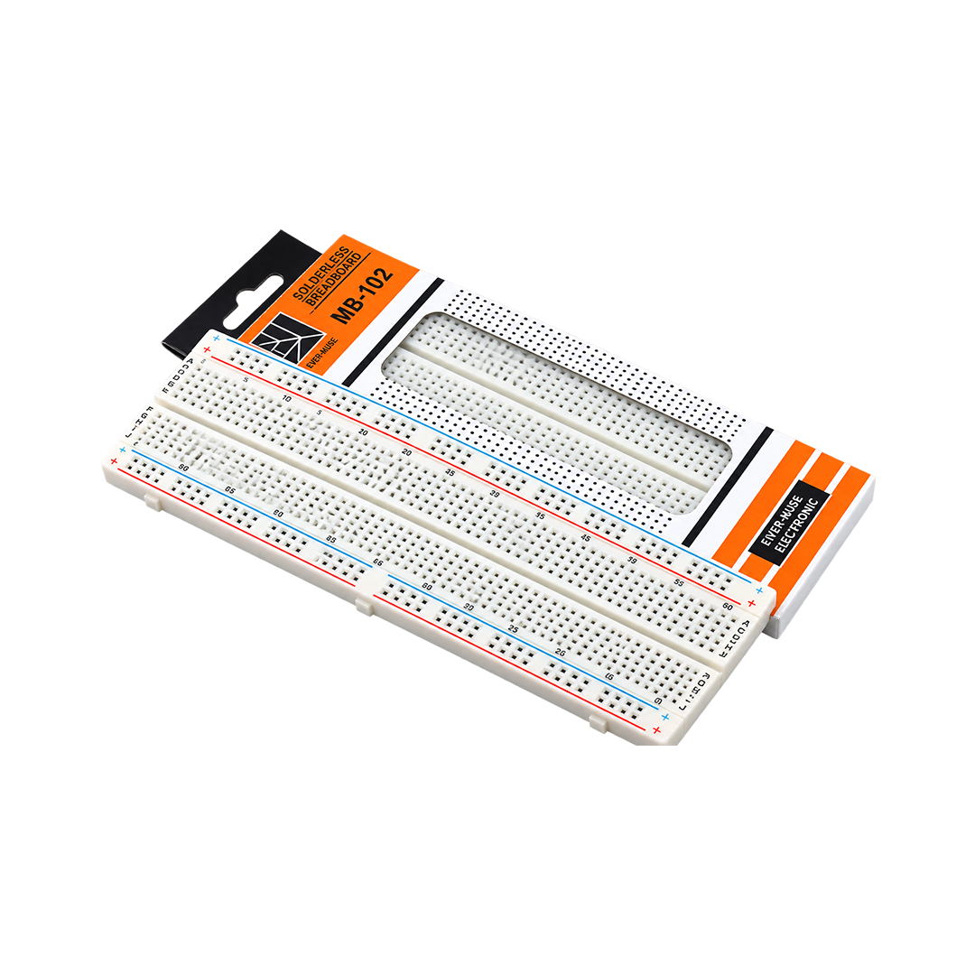 MB102 830 Points Solderless Prototype PCB Breadboard High Quality