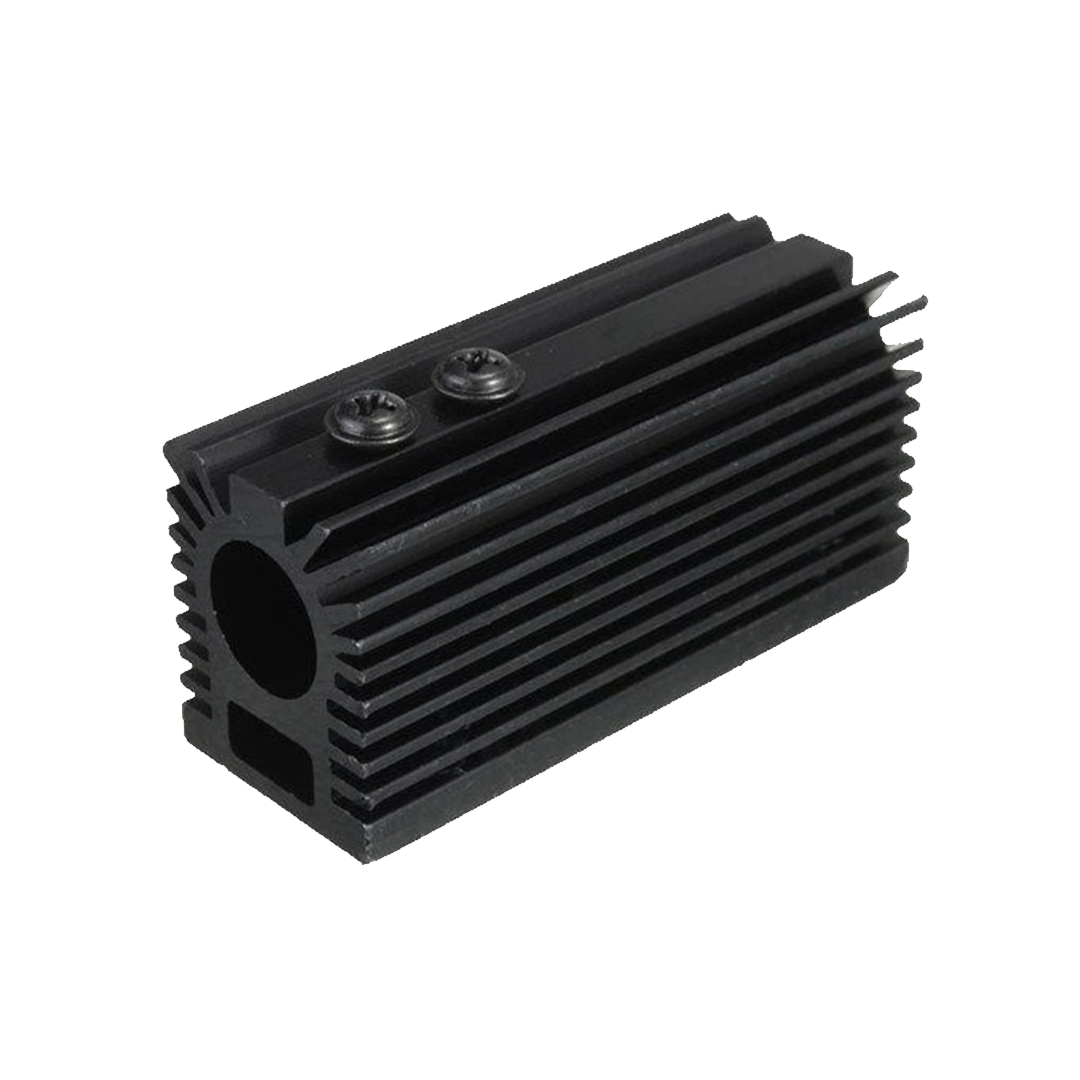 Black Aluminum Heat Sink for 12mm Laser Module