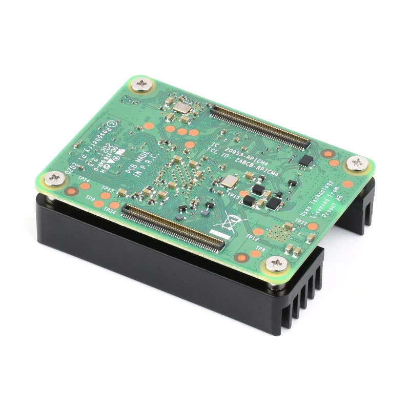 Waveshare Dedicated Aluminum Heatsink for Raspberry Pi Compute Module 4 CM4, with Antenna Notch view 4