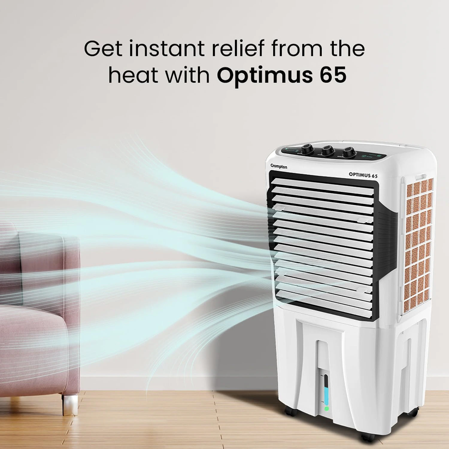 Crompton Optimus 65 Litres Desert Air Cooler  view 3