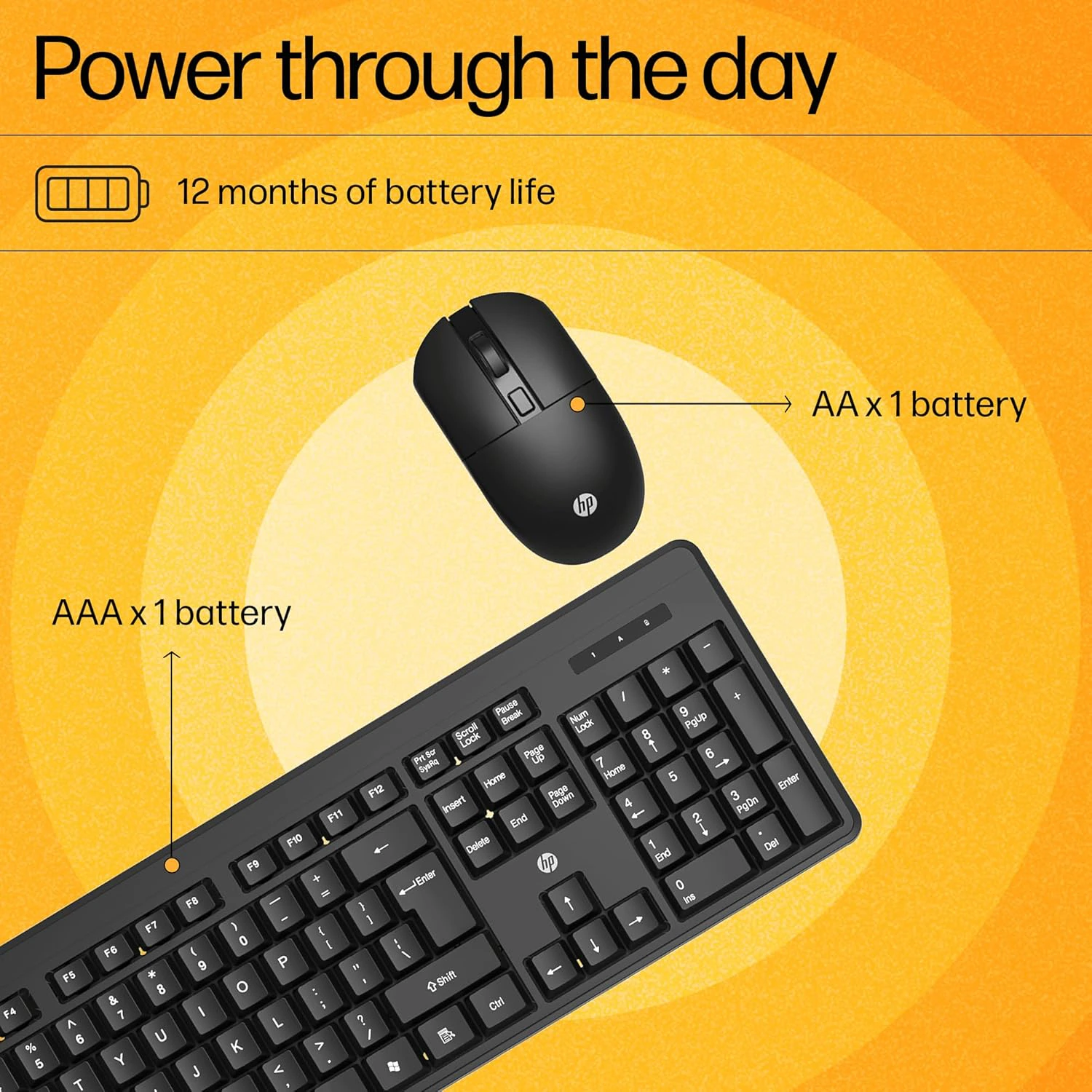 HP KM200 Wireless Mouse and Keyboard Combo view 4