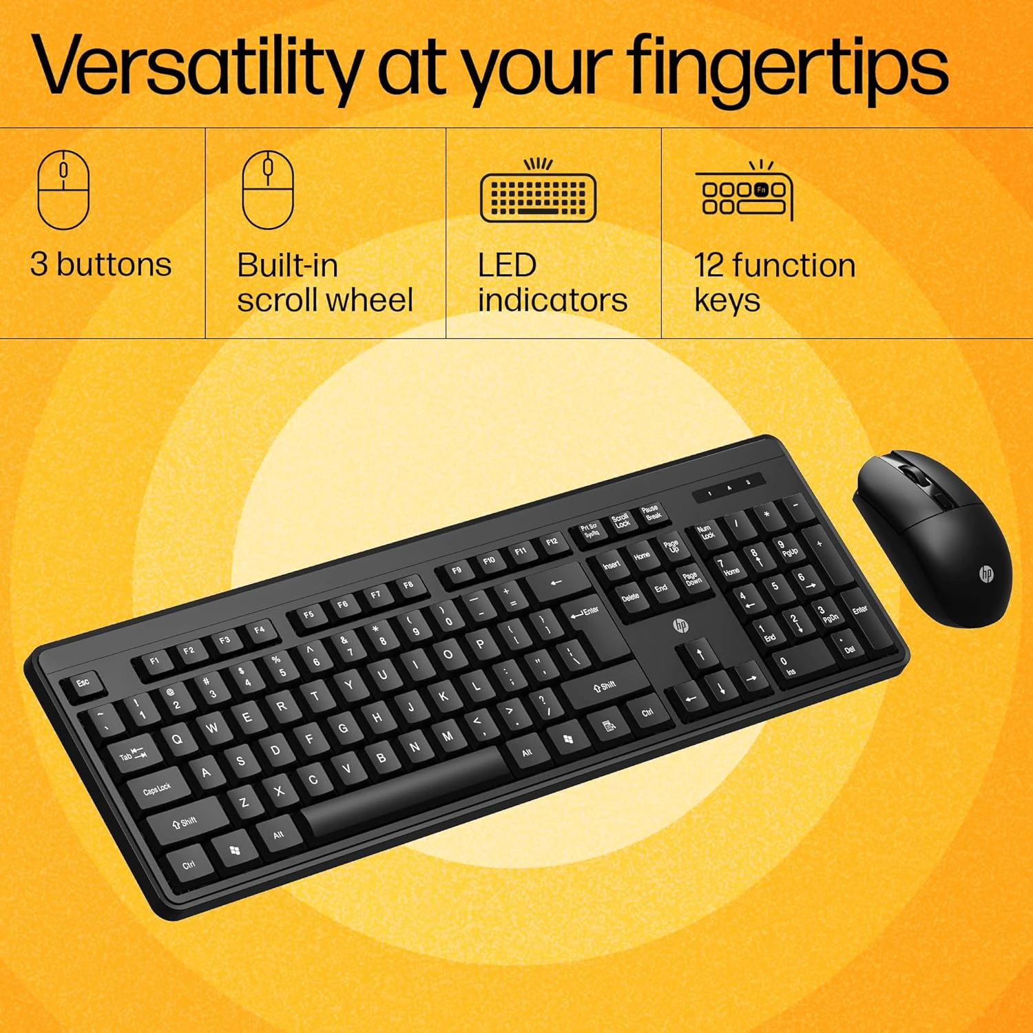 HP KM200 Wireless Mouse and Keyboard Combo view 5