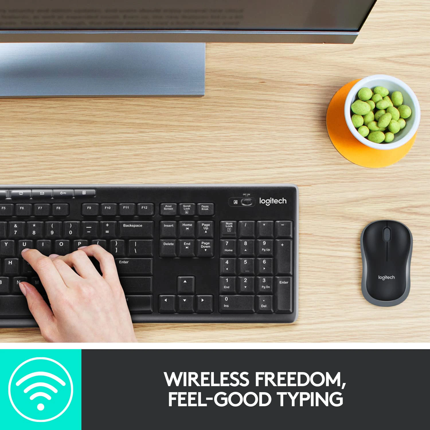 Logitech MK270r Wireless Keyboard and Mouse Combo for Windows view 2