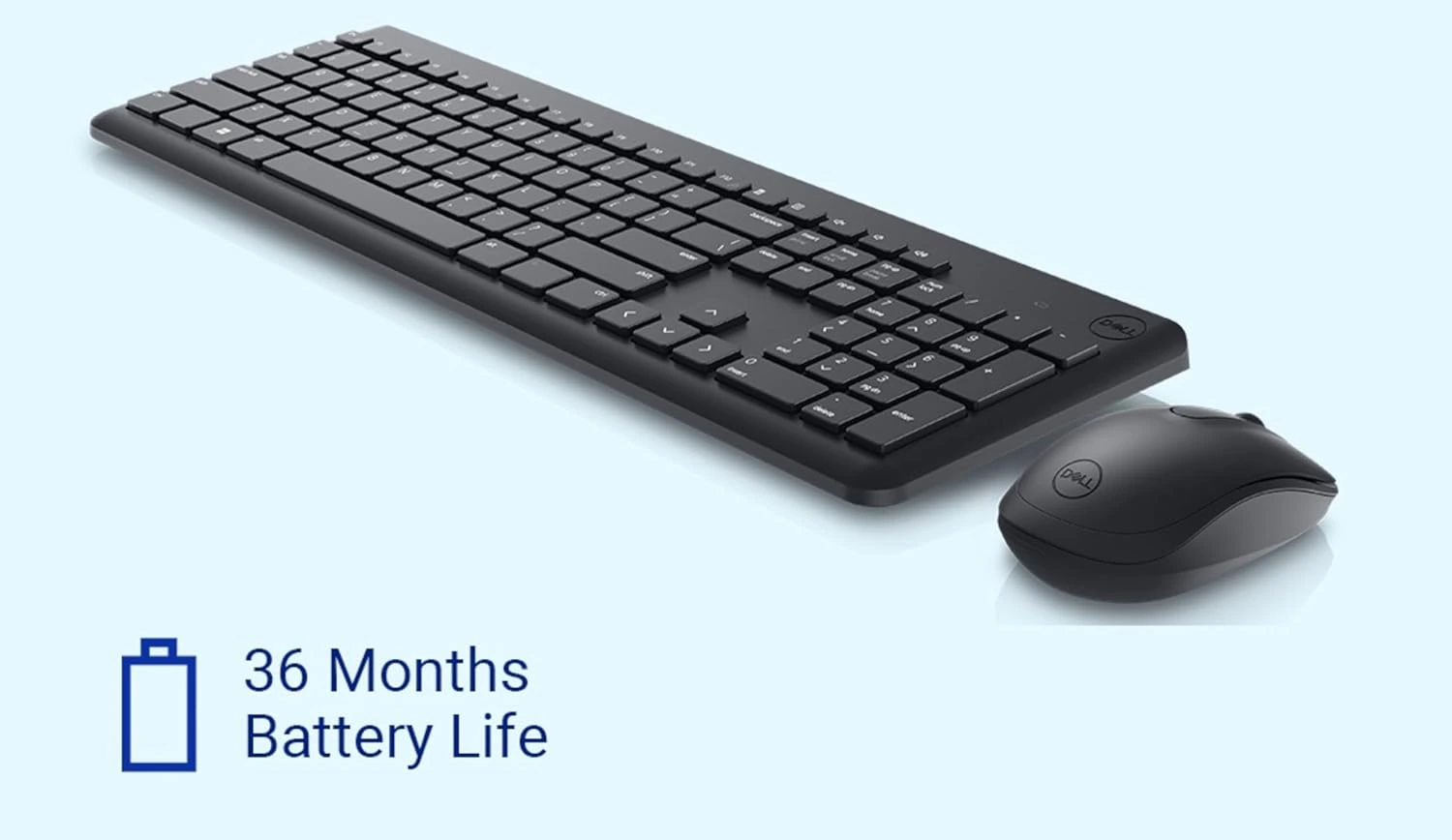 Dell KM3322W Wireless USB Keyboard and Mouse Combo view 3