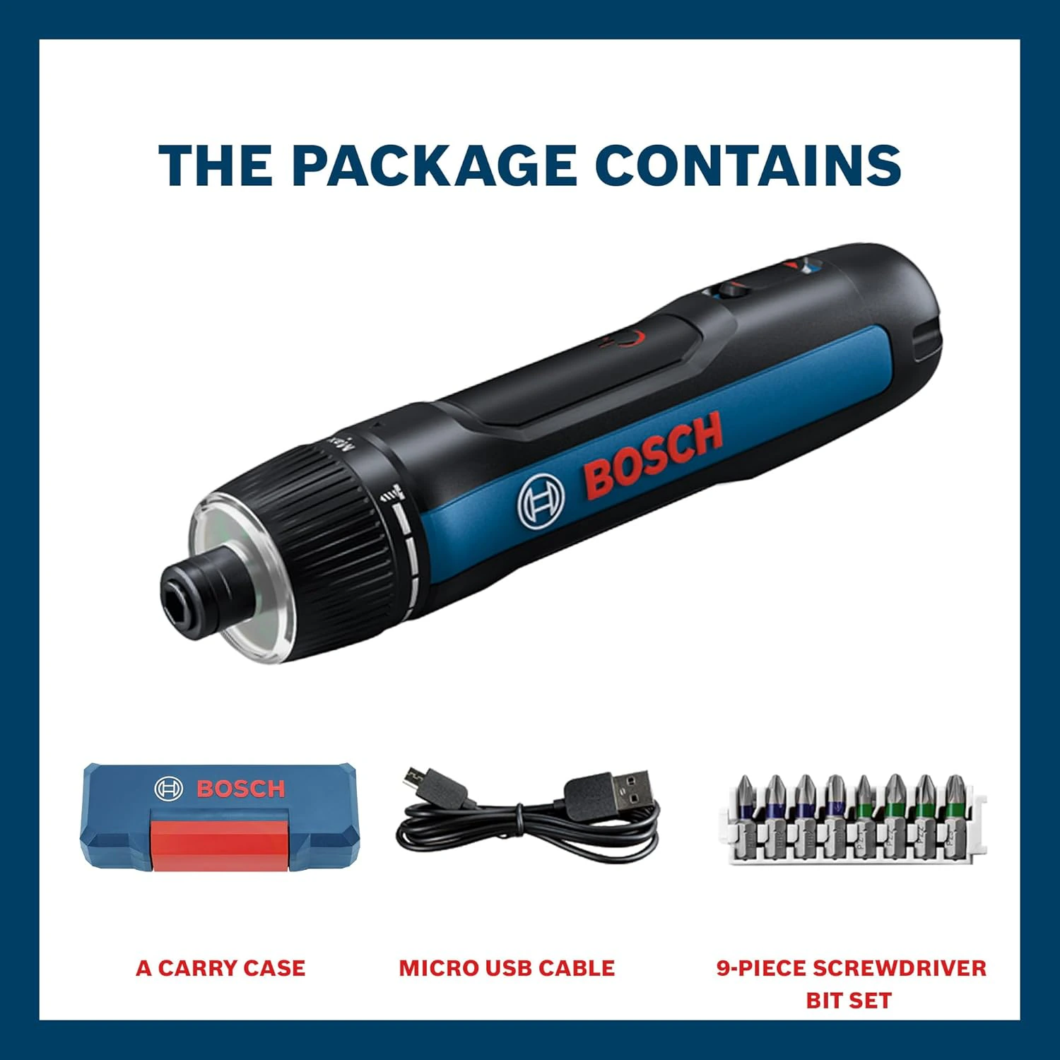 BOSCH GO 3.0 Professional Screwdriver Kit | 9-Piece Screwdriver Bit Set| view 2