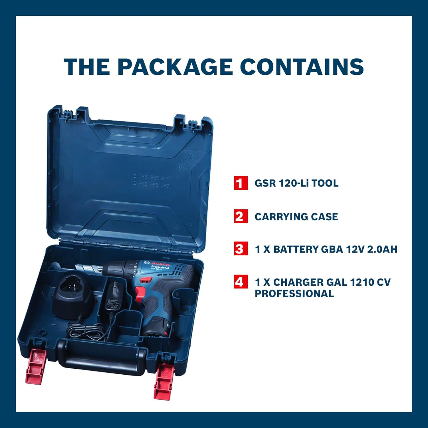 BOSCH Professional GSR 120 Li Cordless Drill Driver | Speed (1st/2nd)- 0-400/0-1500 RPM | view 2