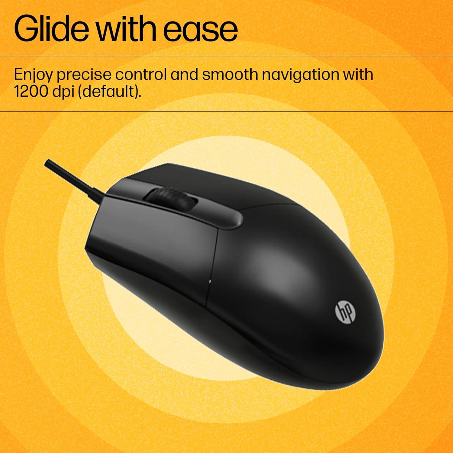 HP KM 180 Wired Mouse and Keyboard Combo, USB Plug-and-Play view 4