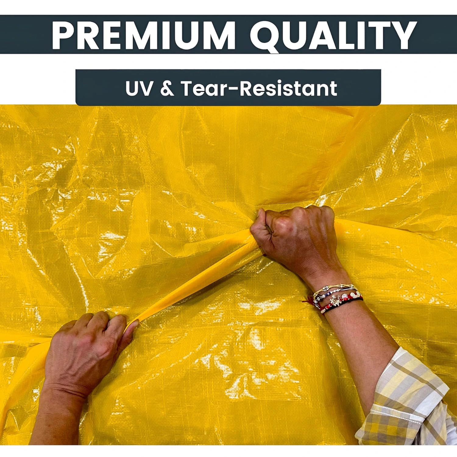 FORTUNE Tarpaulin Sheet Waterproof (12Ft x 9Ft) with 170 GSM view 5