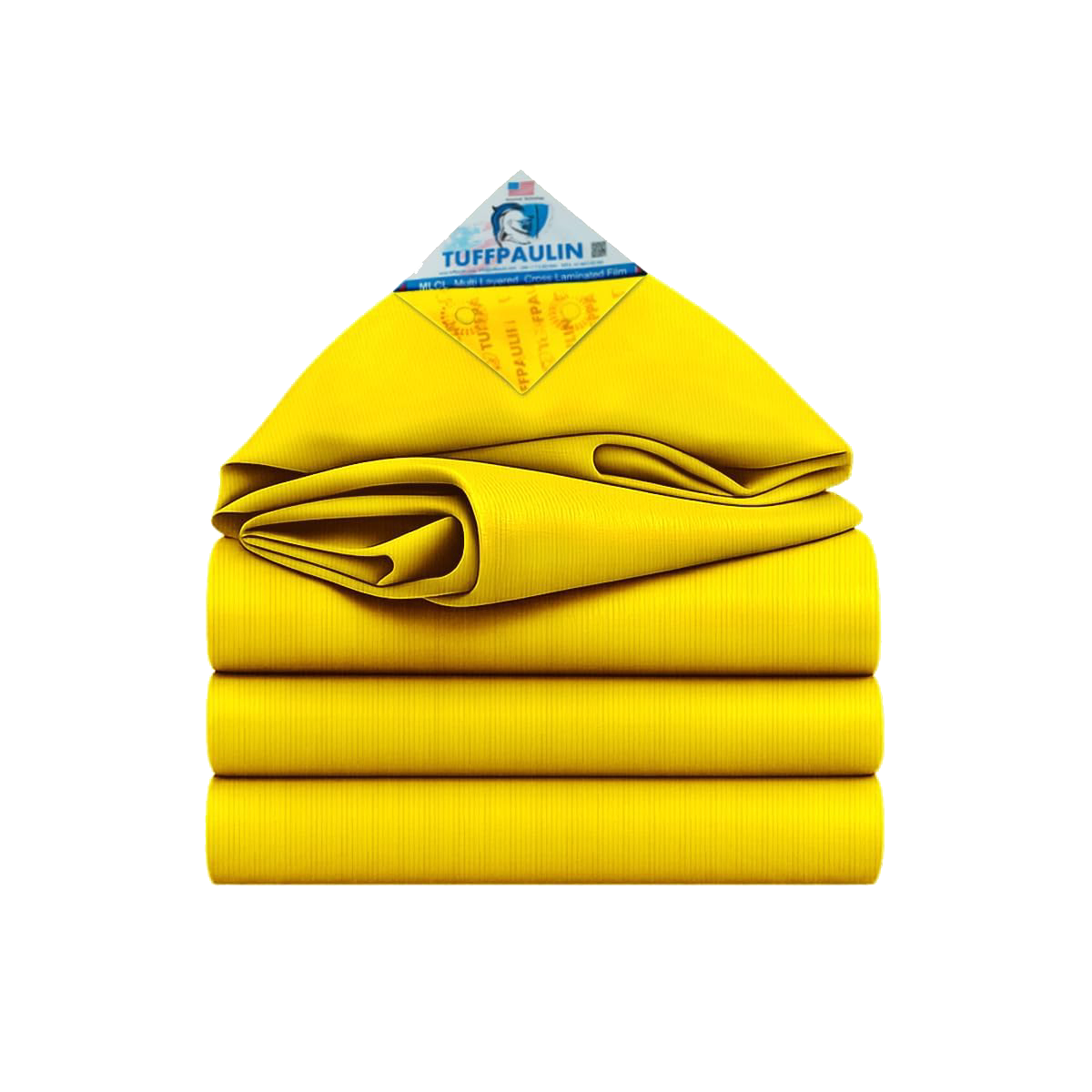 Tuffpaulin 21FTX18FT 70GSM Yellow Tarpaulin Sheet | Waterproof Tirpal