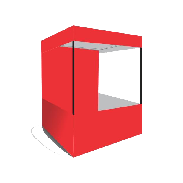 Ab Sab Canopy Tent with Red Tetron Cloth for Promotional Advertising Portable Tent Red-4x7