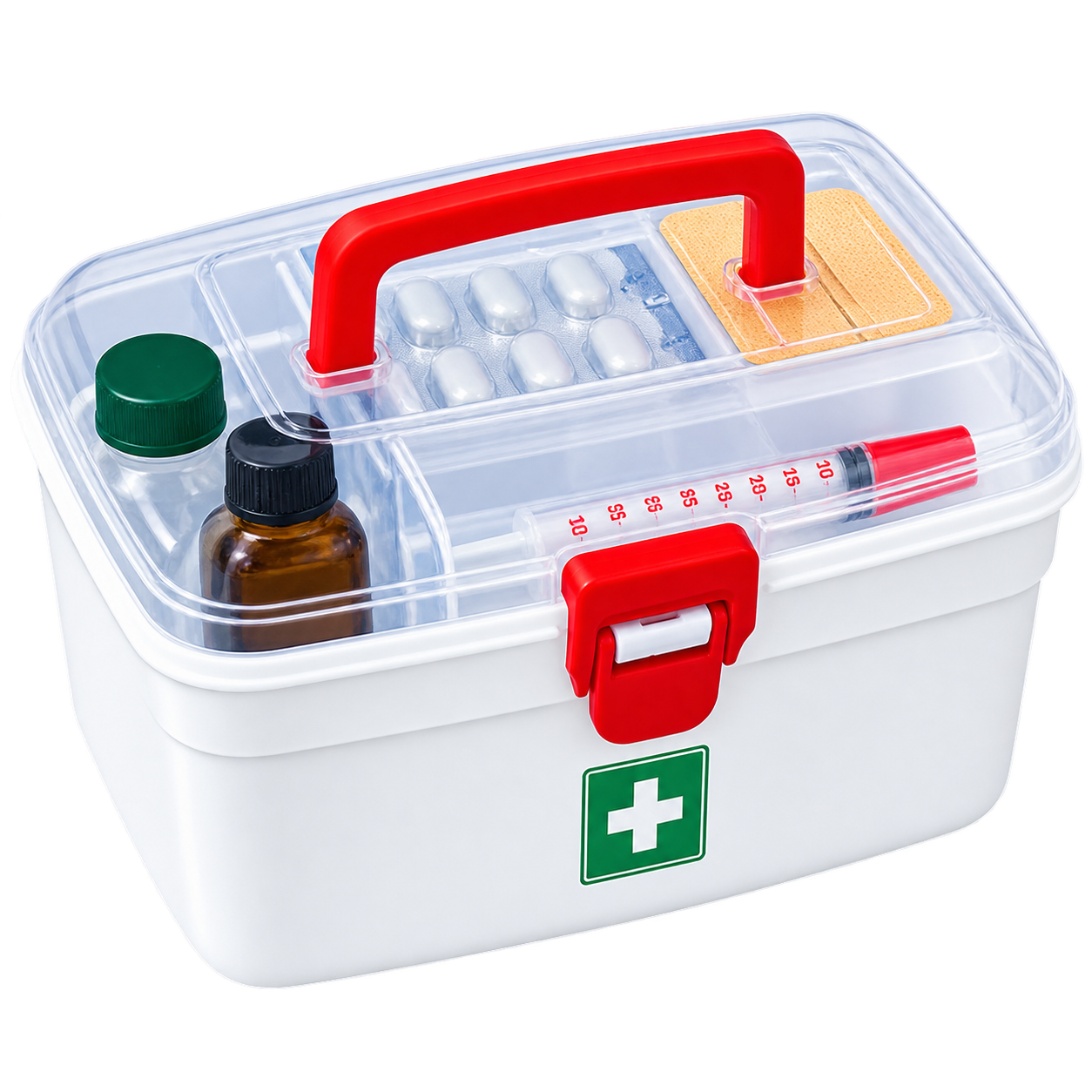 MILTON Plastic Medicine Box, First Aid Box