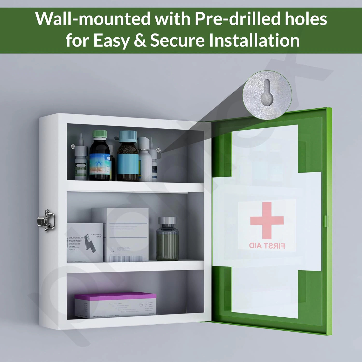 Plantex First Aid Box/Medical Box/Emergency First Aid Kit Box Without Key/Medicine Storage Boxes for Home, School & Office view 6