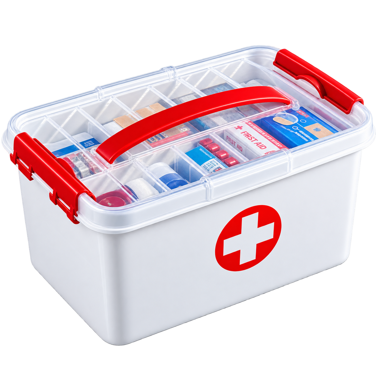 HOUVIDA Portable Double Layers Medical Box