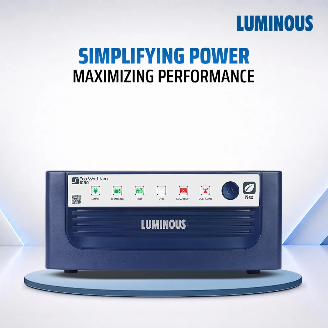 Luminous Eco Watt Neo 1050 900VA 12V Sqaure Wave Inverter for Home, Office & Shops |  view 3