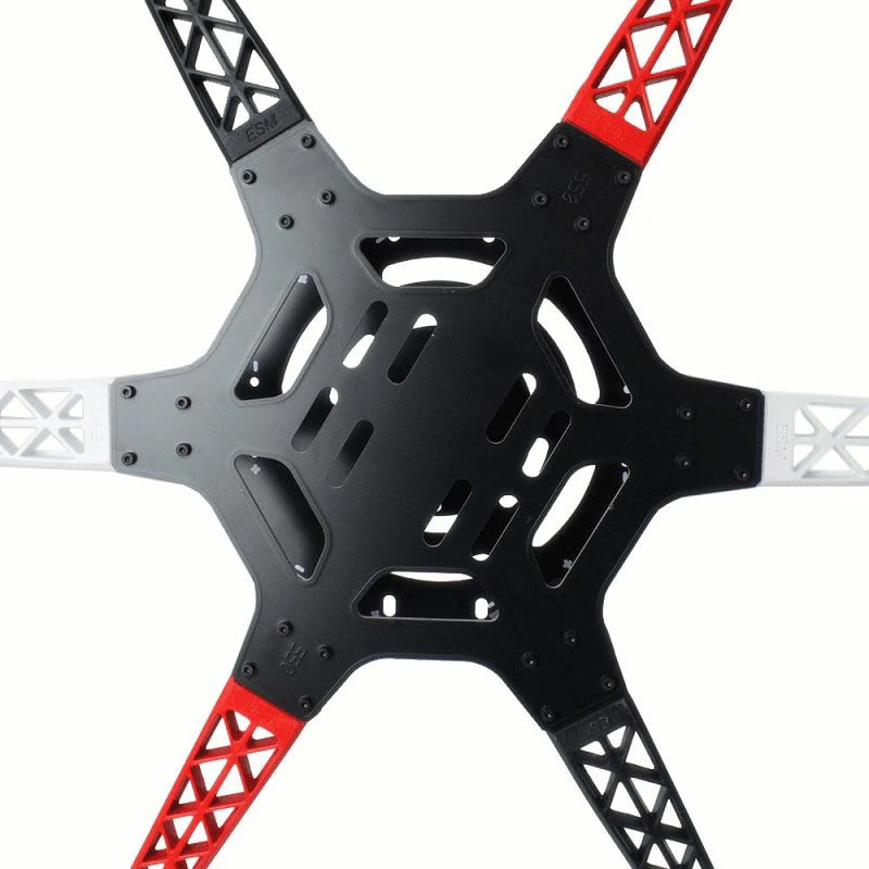 F550 / Q550 Hexa-Copter Frame, Landing Gears and Integrated PCB Kit – Made in INDIA