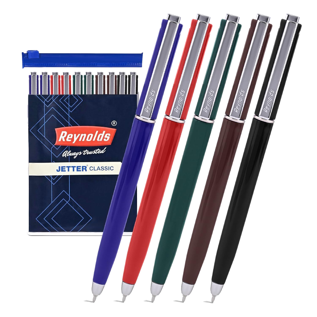 Reynolds JETTER CLASSIC Ball Pen SET - 10 PENS BLUE |