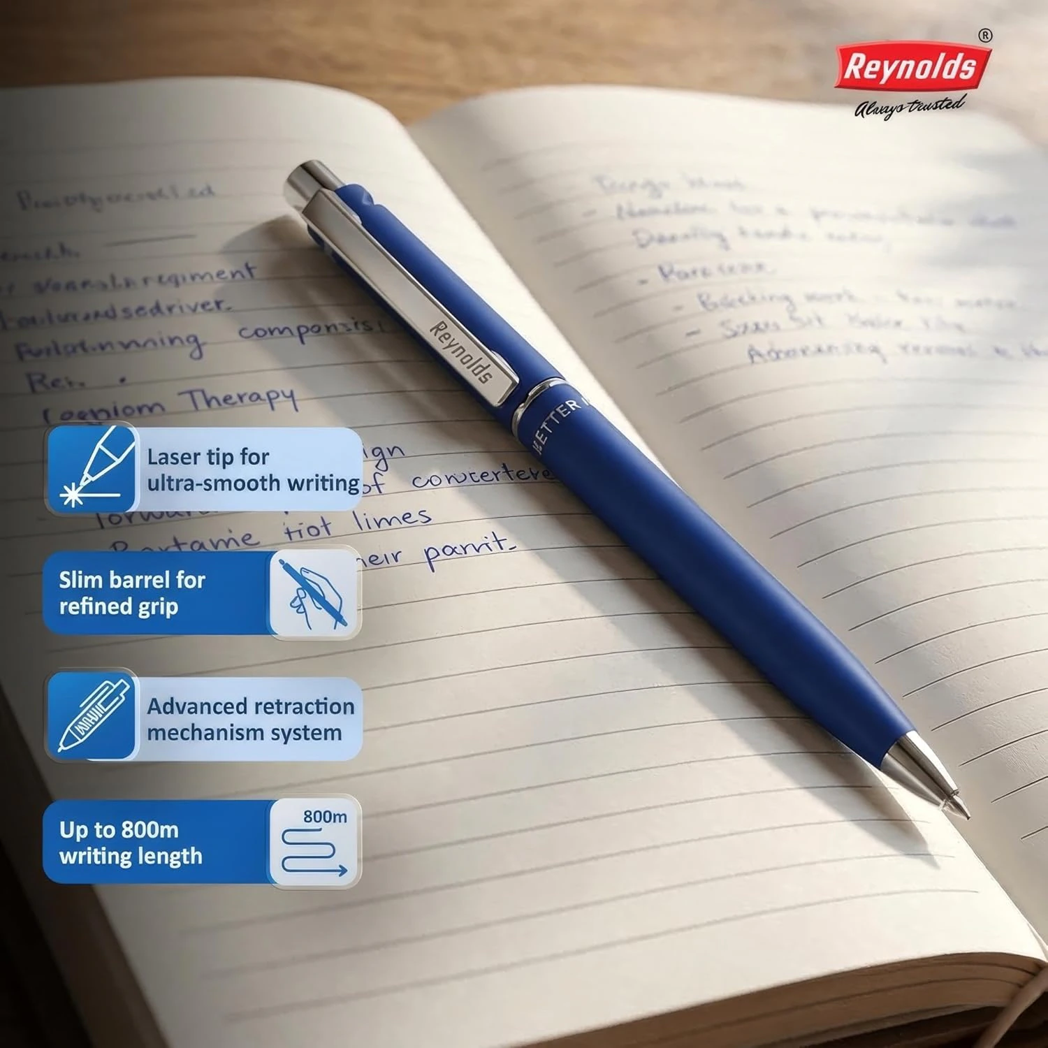 Reynolds JETTER CLASSIC Ball Pen SET - 10 PENS BLUE | view 4