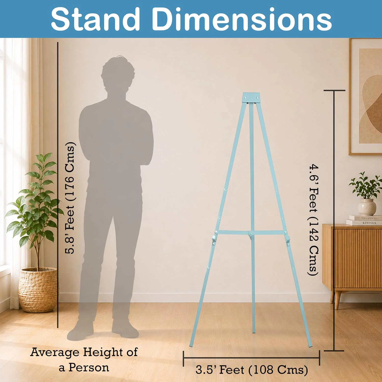 Eduway Delux Foldable Easel Stand for White Board view 2