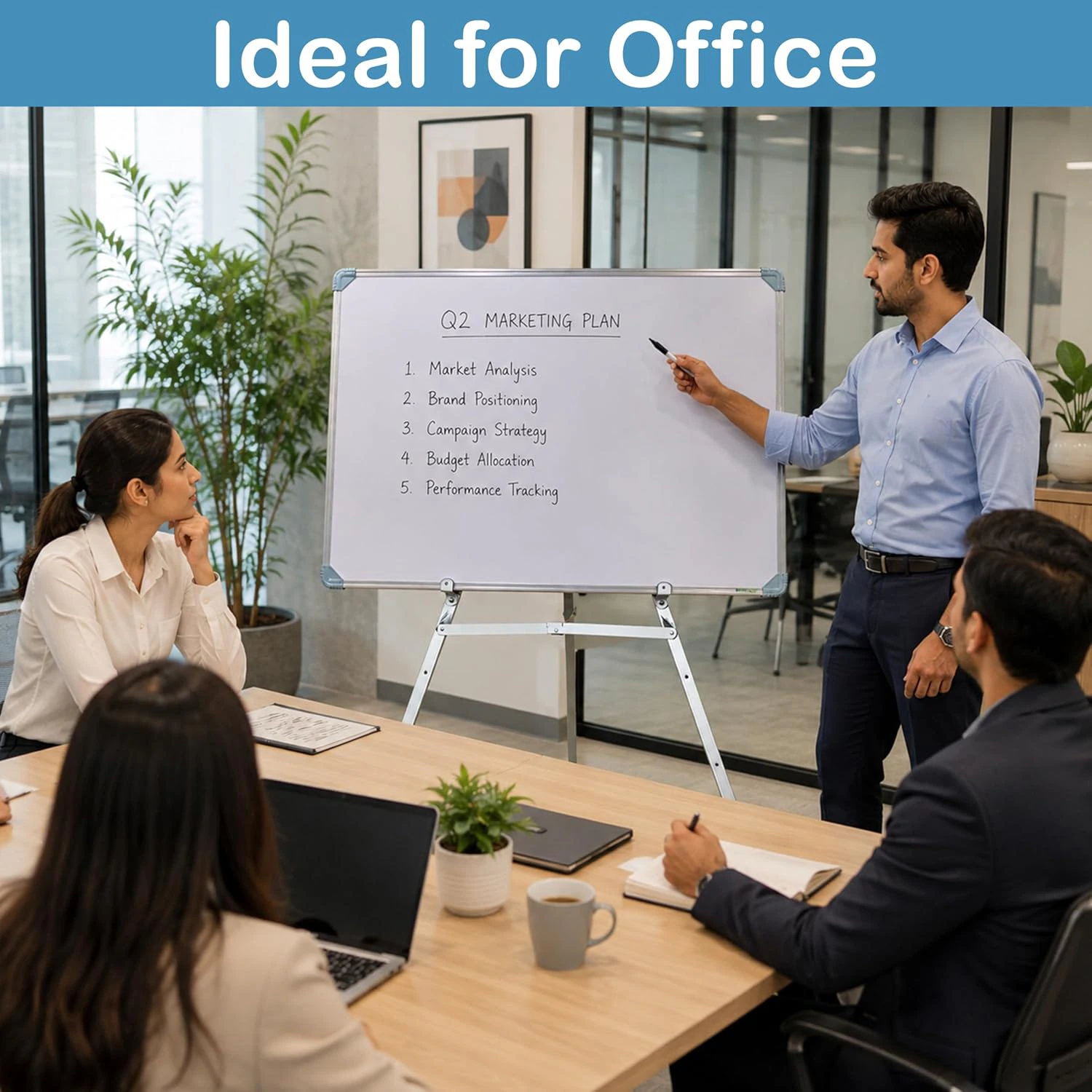 Eduway Delux Foldable Easel Stand for White Board view 6