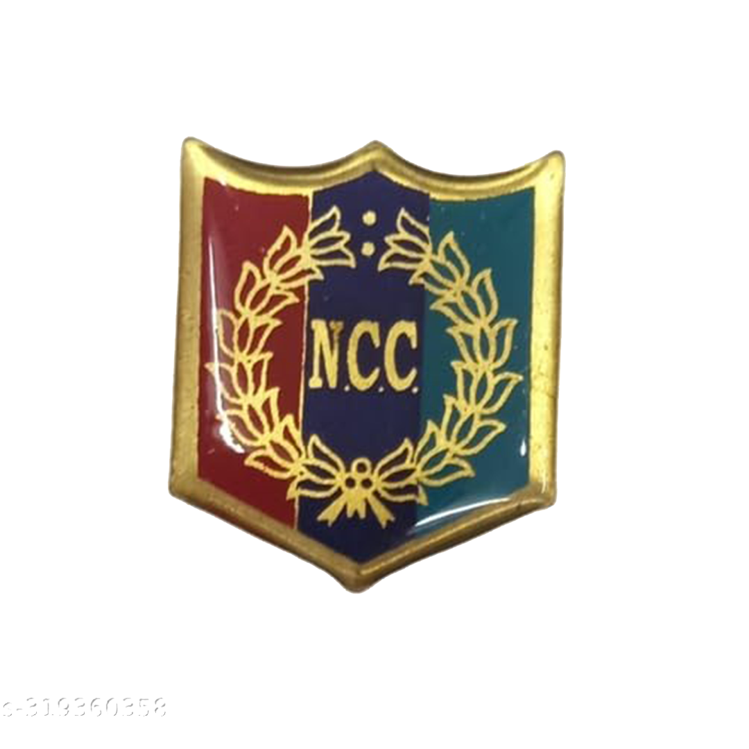 QF Quality Fab LET'S FASHION TALK NCC Uniforms Badges Combo Pack Of 2 (Multicolor)